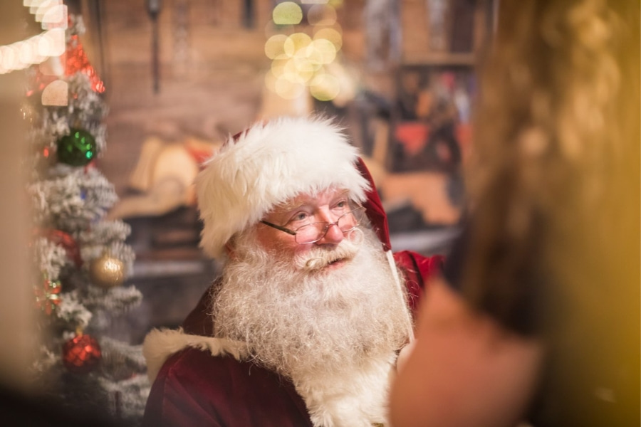 Santa Claus at Amelia Island holiday show 