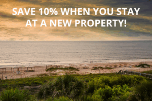 Save 10% when you stay at a new property.